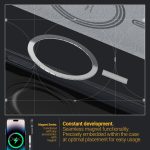 iPhone 14 Pro Max NanoPop Mag Leather Edition Dual tone Case by Caseology Magsafe Enabled - Black Sesame - ACS04872 - Image 4