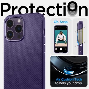 Apple iPhone 14 Pro Max Mag Armor with Magsafe Compatibility Case by Spigen - ACS05584 - Deep Purple - Image 4