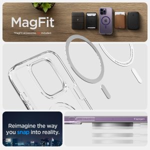 Apple iPhone 14 Pro Ultra Hybrid MagFit MagSafe Enabled Case by Spigen - ACS05585 - Deep Purple - Image 7