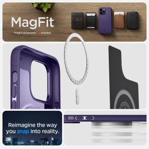 Apple iPhone 14 Pro Max Mag Armor with Magsafe Compatibility Case by Spigen - ACS05584 - Deep Purple - Image 5