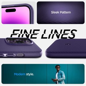Apple iPhone 14 Pro Max Mag Armor with Magsafe Compatibility Case by Spigen - ACS05584 - Deep Purple - Image 7