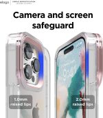 iPhone 14 Pro Glide Armor Case by elago Glide Armor Case Drop Protection, Shockproof Protective TPU Cover, Upgraded Shockproof, Mix and Match Parts, Enhanced Camera Guard - Clear / Lovely Pink - Image 6