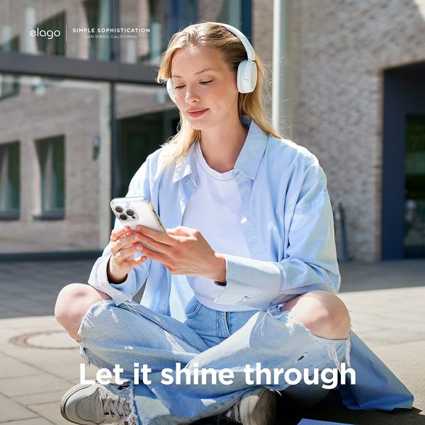 iPhone 14 Pro Urban Clear Case by elago TPU Hybrid Technology, Anti-Yellowing, Pattern Glass Effect, Shockproof Bumper Cover, Full Body Protection - Made in Korea - Image 7