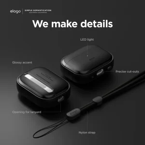 Airpods Pro 2022 elago EDC (Every Day Carry) Case - Black - Image 5