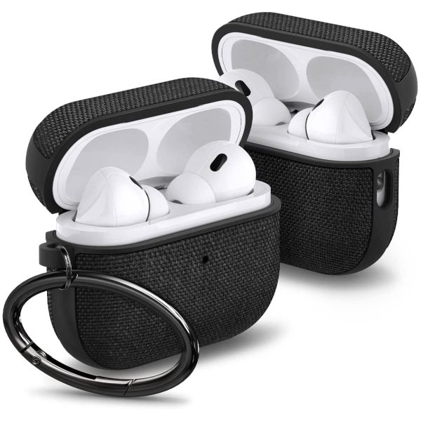 airpods pro 2 urban fit black spigen Apple AirPods Pro (2022) Case Spigen Urban Fit - Black - ACS05483 - Image 1
