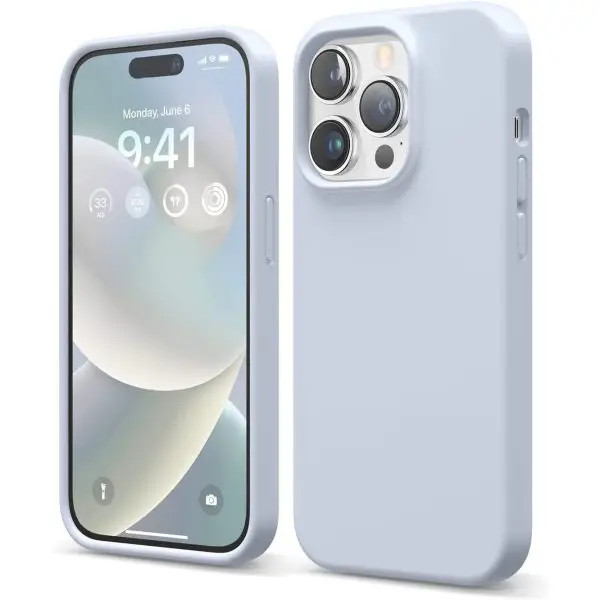 elago 14 pro silicon case light blue