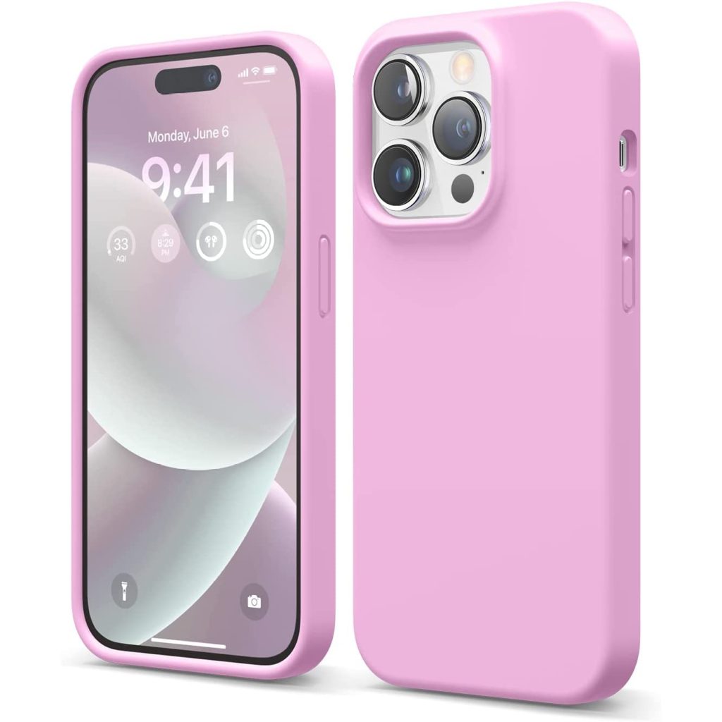elago iphone 14 pro hot pink silicon case