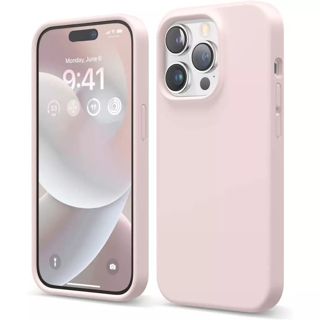 elago iphone 14 pro lovely pink case silico