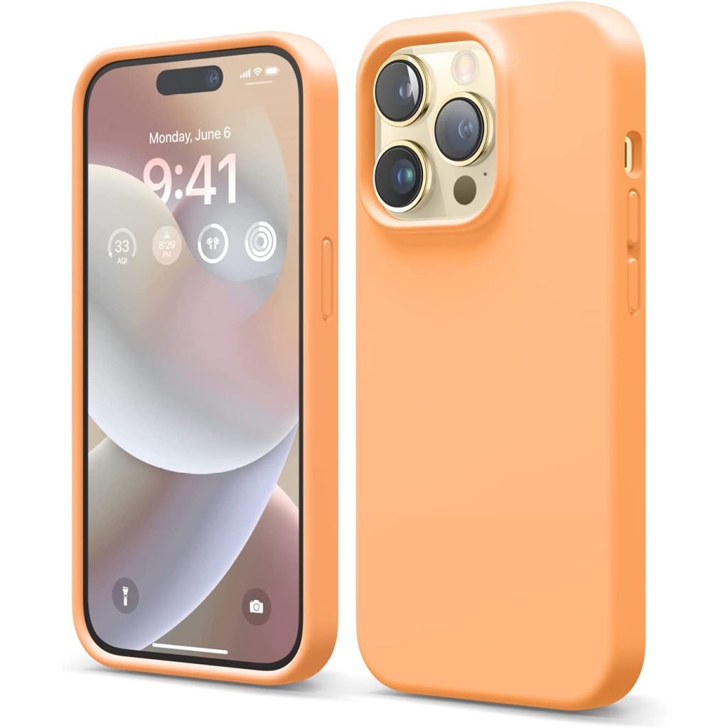 elago iphone 14 pro silicon case orange