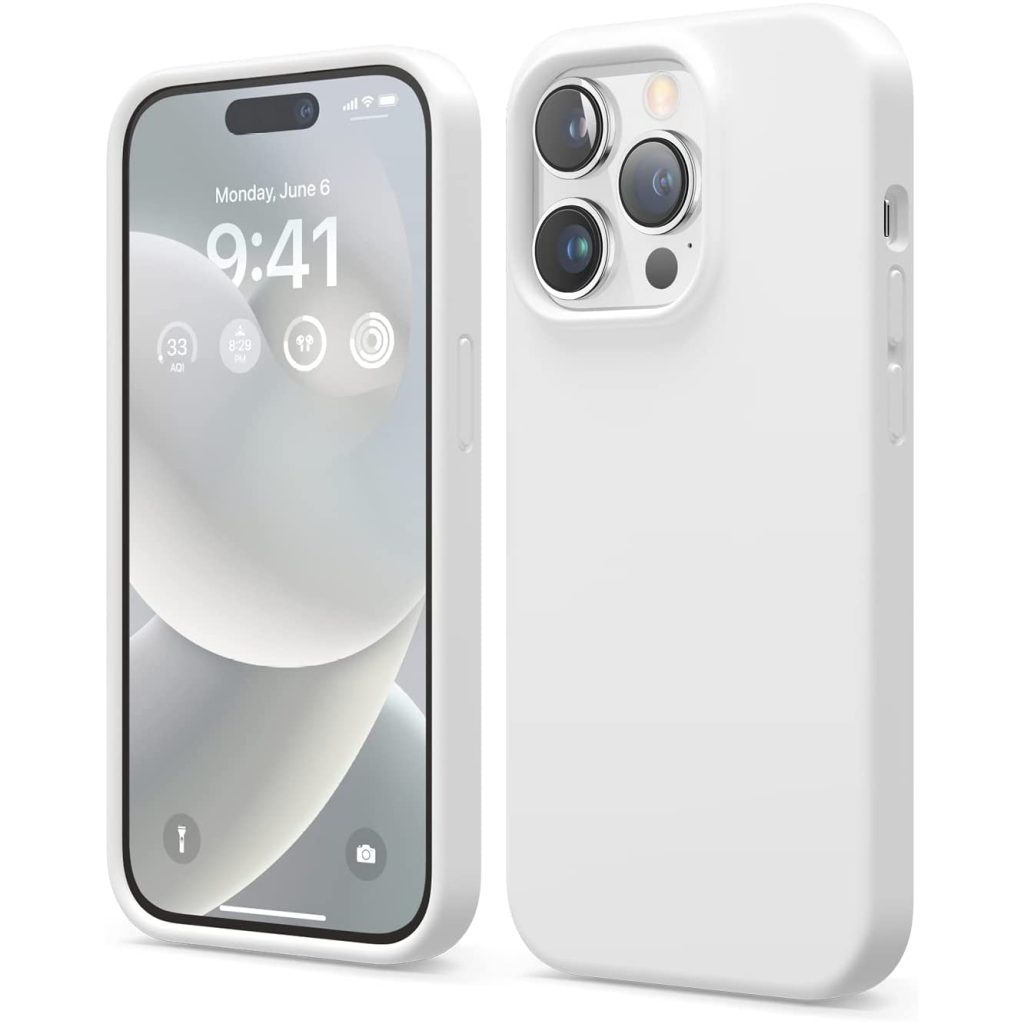elago iphone 14 pro silicon case white