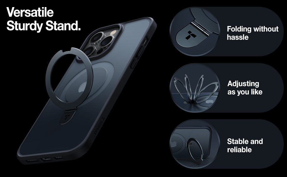 iphone 14 pro torras upro ostand case black 3