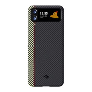 Galaxy Z Flip 4 MagEZ 3 Case Carbon Fiber Magnetic Case by PITAKA - Overture