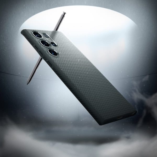 Galaxy S23 Ultra Liquid Air Case by Spigen ACS05615 - Abyss Green - Image 4