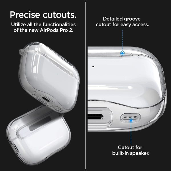 Apple AirPods Pro (2022) Case Spigen Ultra Hybrid - Crystal Clear - ACS05481 - Image 5