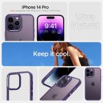 Apple iPhone 14 Pro Ultra Hybrid TPU + PC Case by Spigen - ACS05577 - Deep Purple - Image 7