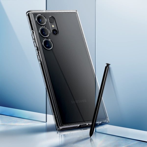 Ultra Hybrid Case for Galaxy S23 Ultra by Spigen ACS05617 - Crystal Clear - Image 4