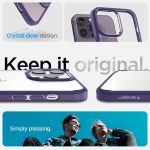 Apple iPhone 14 Pro Ultra Hybrid TPU + PC Case by Spigen - ACS05577 - Deep Purple - Image 3