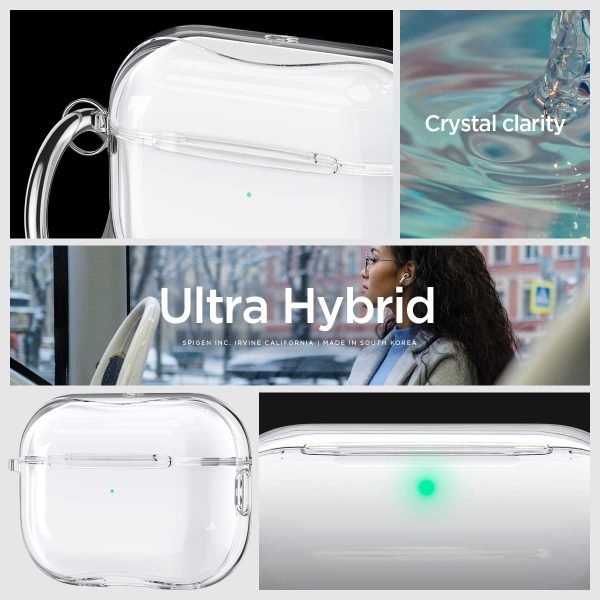 Apple AirPods Pro (2022) Case Spigen Ultra Hybrid - Crystal Clear - ACS05481 - Image 6