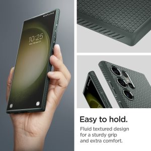 Galaxy S23 Ultra Liquid Air Case by Spigen ACS05615 - Abyss Green - Image 6