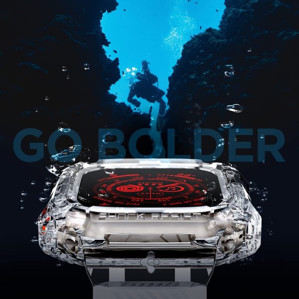 Apple Watch Ultra Rugged Armor Pro Case by Spigen for 49mm - Crystal Clear - ACS05461 - Image 3