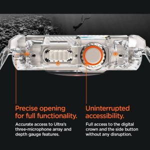 Apple Watch Ultra Rugged Armor Pro Case by Spigen for 49mm - Crystal Clear - ACS05461 - Image 5