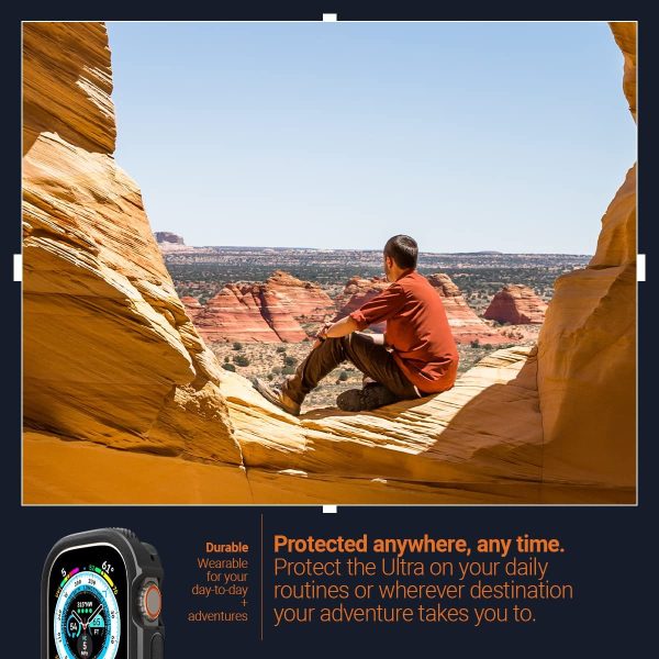 Apple Watch Ultra 2 / 1 Vault Case by Caseology for 49mm - Matte Black - ACS05464 - Image 4