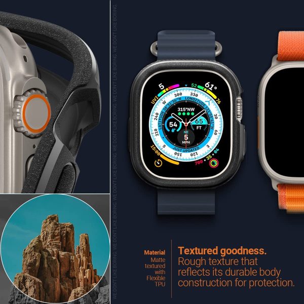 Apple Watch Ultra 2 / 1 Vault Case by Caseology for 49mm - Matte Black - ACS05464 - Image 6