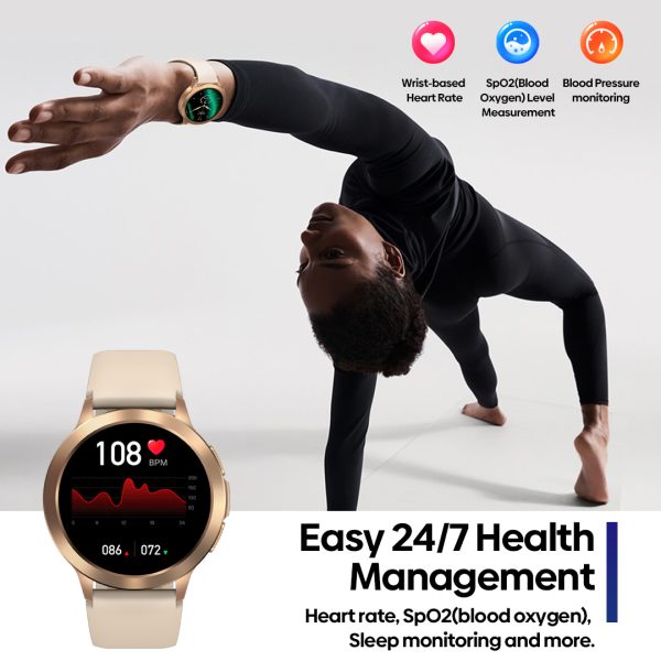 ZeBlaze BTalk 2 AMOLED Bluetooth Calling Watch with Health & Fitness Tracking & upto 14 days Battery Life - Brown - Image 4