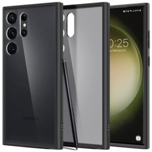Ultra Hybrid Case for Galaxy S23 Ultra by Spigen ACS05619 - Frost Black