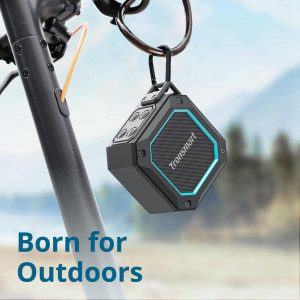 Tronsmart Groove 2 Bluetooth Speaker, Portable Speakers Bluetooth Wireless with Extra Bass, IPX7 Waterproof Speaker With RGB Light, Bluetooth 5.3, 18H Playtime, AUX, TF Card, Mini Shower Speaker - Black - Image 9