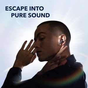 Soundcore Anker Liberty Air 2 Pro True Wireless Earbuds, Targeted Active Noise Cancelling, PureNote Technology, LDAC, 6 Mics for Calls, 26H Playtime, HearID Personalized EQ, Wireless Charging - Black - A3951011 - Image 2