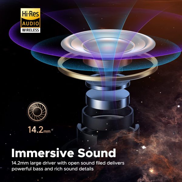 SoundPEATS Air3 Deluxe HS Bluetooth 5.2 Earphones Hi-Res Audio Wireless Earbuds with LDAC Codec, in-Ear Detection,App Support - AMT - White - Image 9