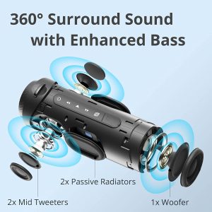 Tronsmart T7 Portable Bluetooth Speakers - Black - BB - Image 3