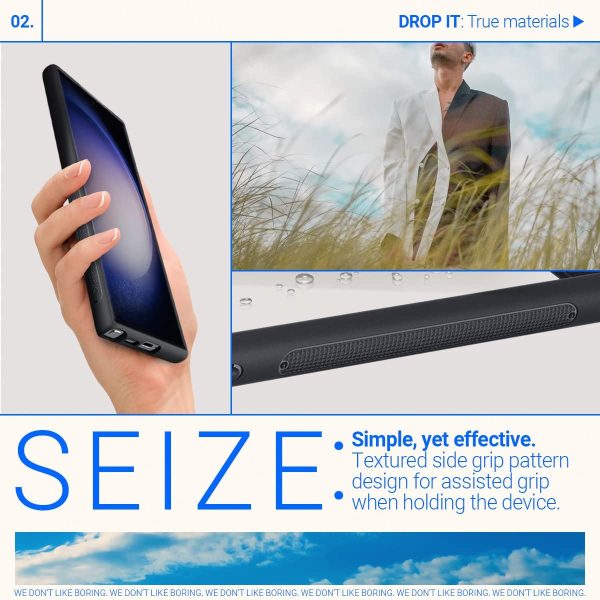 Galaxy S23 Ultra Skyfall Clear Case by Caseology - ACS05657 - Matte Black - Image 6