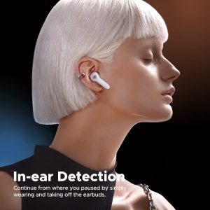 SoundPEATS Air3 Deluxe HS Bluetooth 5.2 Earphones Hi-Res Audio Wireless Earbuds with LDAC Codec, in-Ear Detection,App Support - AMT - White - Image 8