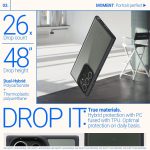 Galaxy S23 Ultra Skyfall Clear Case by Caseology - ACS05657 - Matte Black - Image 3