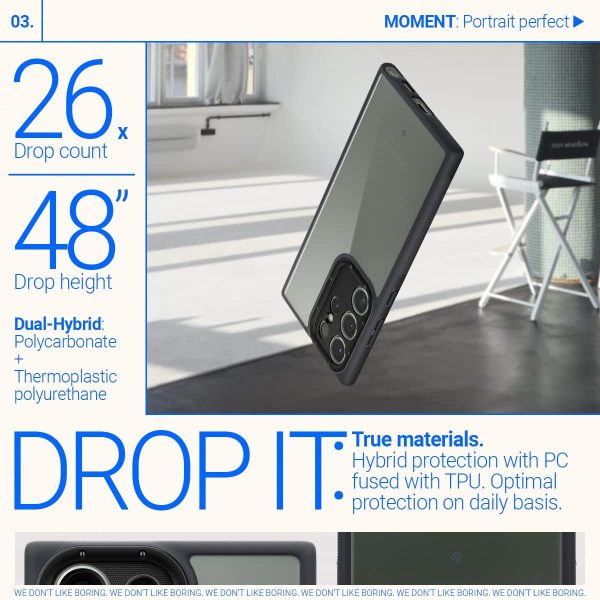 Galaxy S23 Ultra Skyfall Clear Case by Caseology - ACS05657 - Matte Black - Image 3