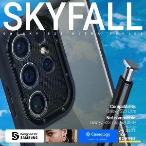 Galaxy S23 Ultra Skyfall Clear Case by Caseology - ACS05657 - Matte Black - Image 5