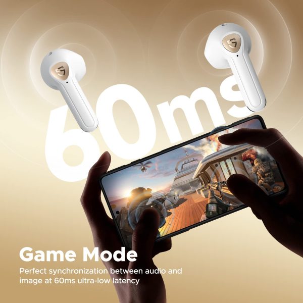 SoundPEATS Air3 Deluxe HS Bluetooth 5.2 Earphones Hi-Res Audio Wireless Earbuds with LDAC Codec, in-Ear Detection,App Support - AMT - White - Image 7