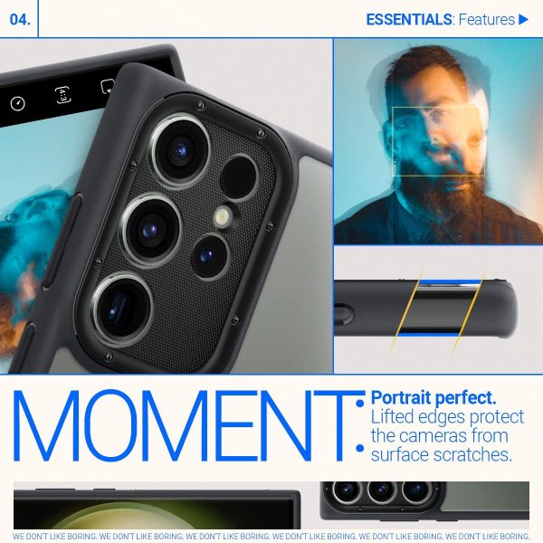 Galaxy S23 Ultra Skyfall Clear Case by Caseology - ACS05657 - Matte Black - Image 7