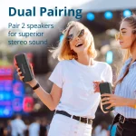 Tronsmart T2 Mini Portable Speaker Mini 10W Bluetooth Speaker, Up to 18 Hours Playtime, TWS, IPX7 Waterproof - Gray - Image 3