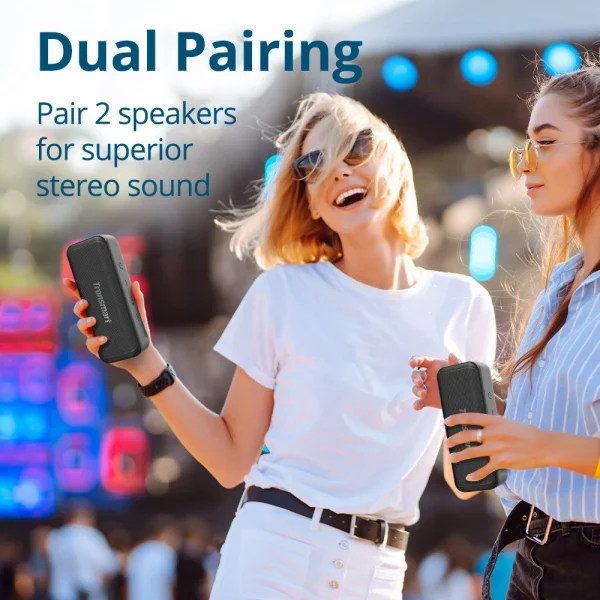 Tronsmart-T2-Mini-Speaker-Waterproof-Grey-518004-1._p1_.jpg Tronsmart T2 Mini Portable Speaker Mini 10W Bluetooth Speaker, Up to 18 Hours Playtime, TWS, IPX7 Waterproof - Gray - Image 3