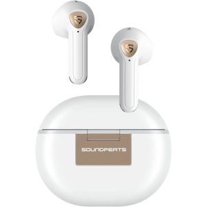 SoundPEATS Air3 Deluxe HS Bluetooth 5.2 Earphones Hi-Res Audio Wireless Earbuds with LDAC Codec, in-Ear Detection,App Support - AMT - White