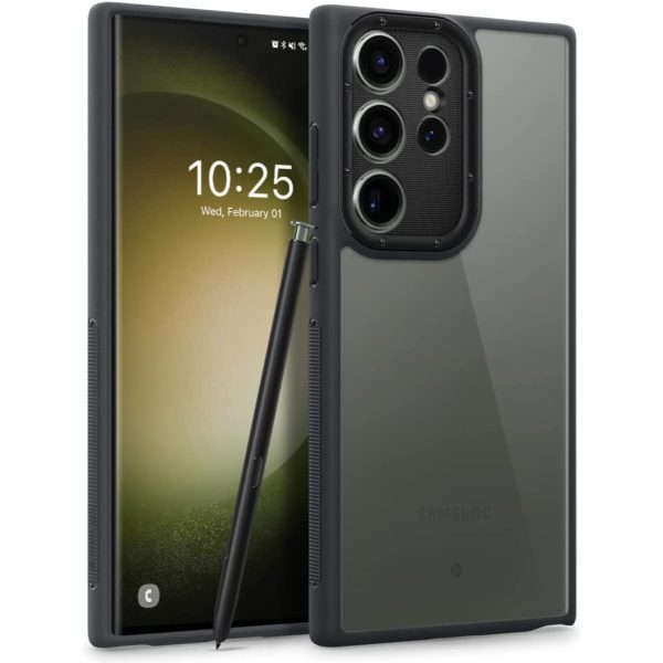 galaxy s23 ultra skyfall matte black Galaxy S23 Ultra Skyfall Clear Case by Caseology - ACS05657 - Matte Black - Image 1