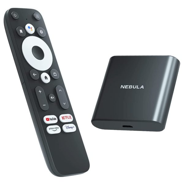 nebula streaming dongle with HDR Nebula 4K Streaming Dongle with HDR, Android TV Box, 7000+ Apps, Compatible with Google Assistant and Chromecast, Supports Dolby Digital Plus, Plug-in Smart TV with 2GB RAM and 8GB ROM Storage - Image 1