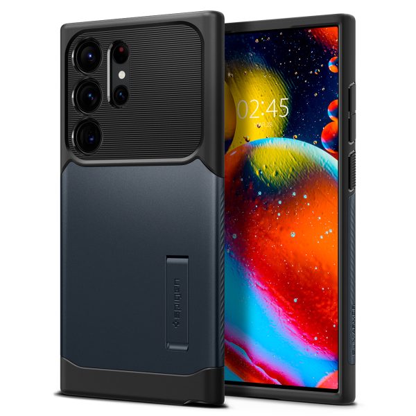 title_sp681_slimarmor_metalslate_01 Galaxy S23 Ultra Slim Armor Case by Spigen – ACS05640 – Metal Slate - Image 1