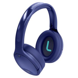 Tronsmart Apollo Q10 Hybrid Active Noise Cancelling Bluetooth 5.0 Headphones, 100H Playtime. Wireless foldable Headset Over Ear Bluetooth headphones with 5 Mics, Touch Control, Smart APP Control - Blue