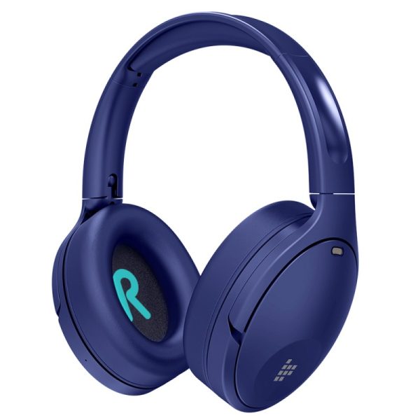 Tronsmart Apollo Q10 Hybrid Active Noise Cancelling Bluetooth 5.0 Headphones, 100H Playtime. Wireless foldable Headset Over Ear Bluetooth headphones with 5 Mics, Touch Control, Smart APP Control - Blue - Image 2