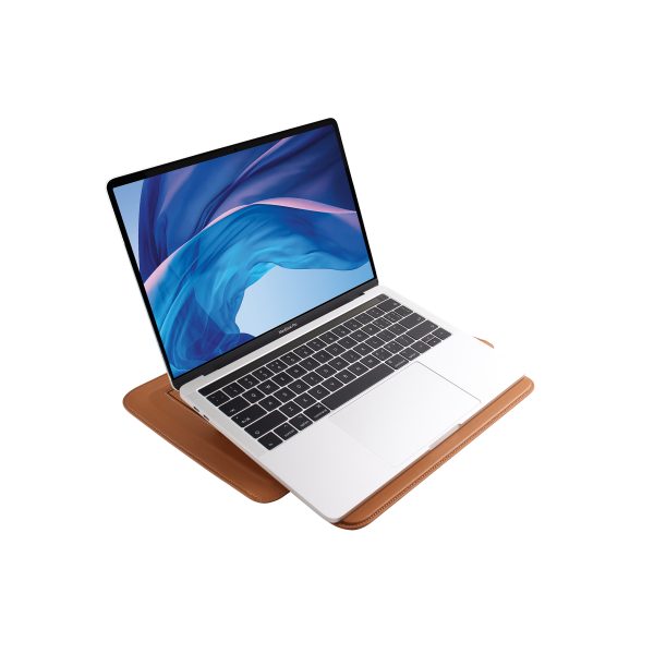 JCPal Ergo Multifunctional Sleeve for 13 inch / 14 inch Laptops & MacBooks - Saddle Brown - JCP2392 - Image 10
