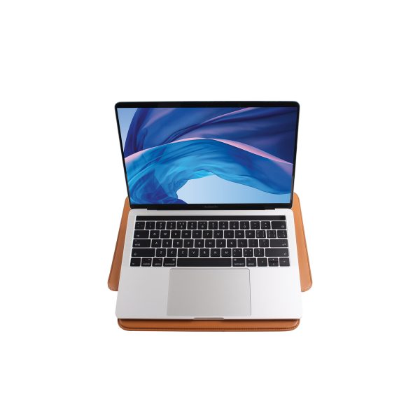 JCPal Ergo Multifunctional Sleeve for 13 inch / 14 inch Laptops & MacBooks - Saddle Brown - JCP2392 - Image 11